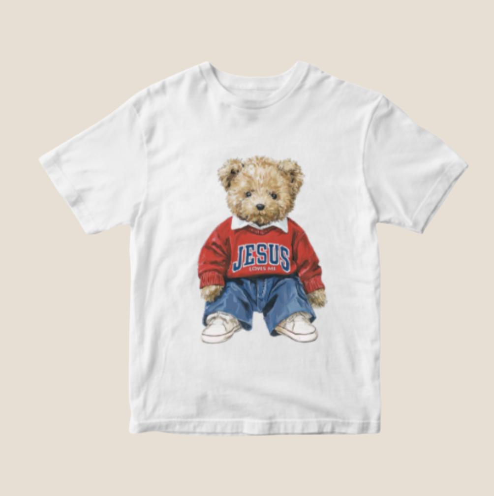 Jesus Loves Me Bear Youth Tee